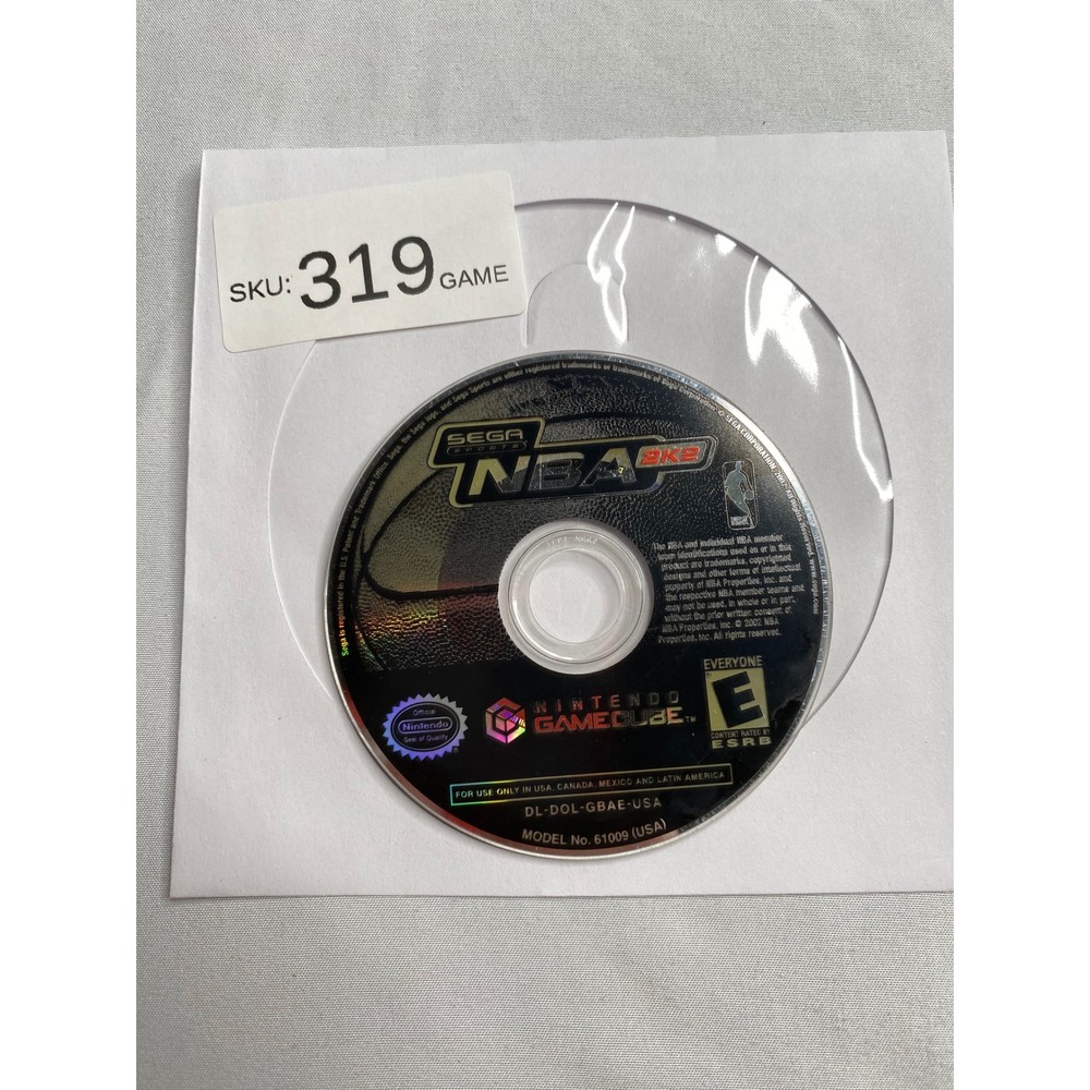 NBA 2K2 Nintendo GameCube Sega Sports Basketball Disc Only